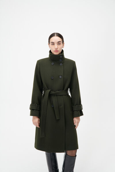 Manteau goeland vert clair femme