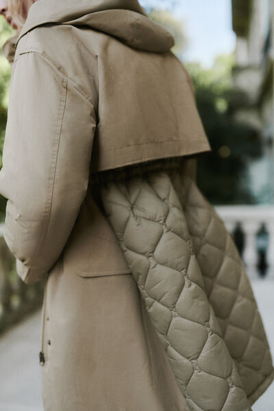 parka milo creme femme