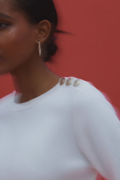 Pull marin aurelie ivoire femme