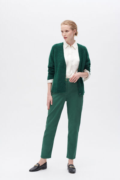 Pull marta vert fonce femme