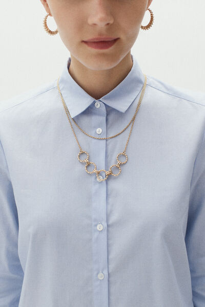chemisier savana bleu clair femme