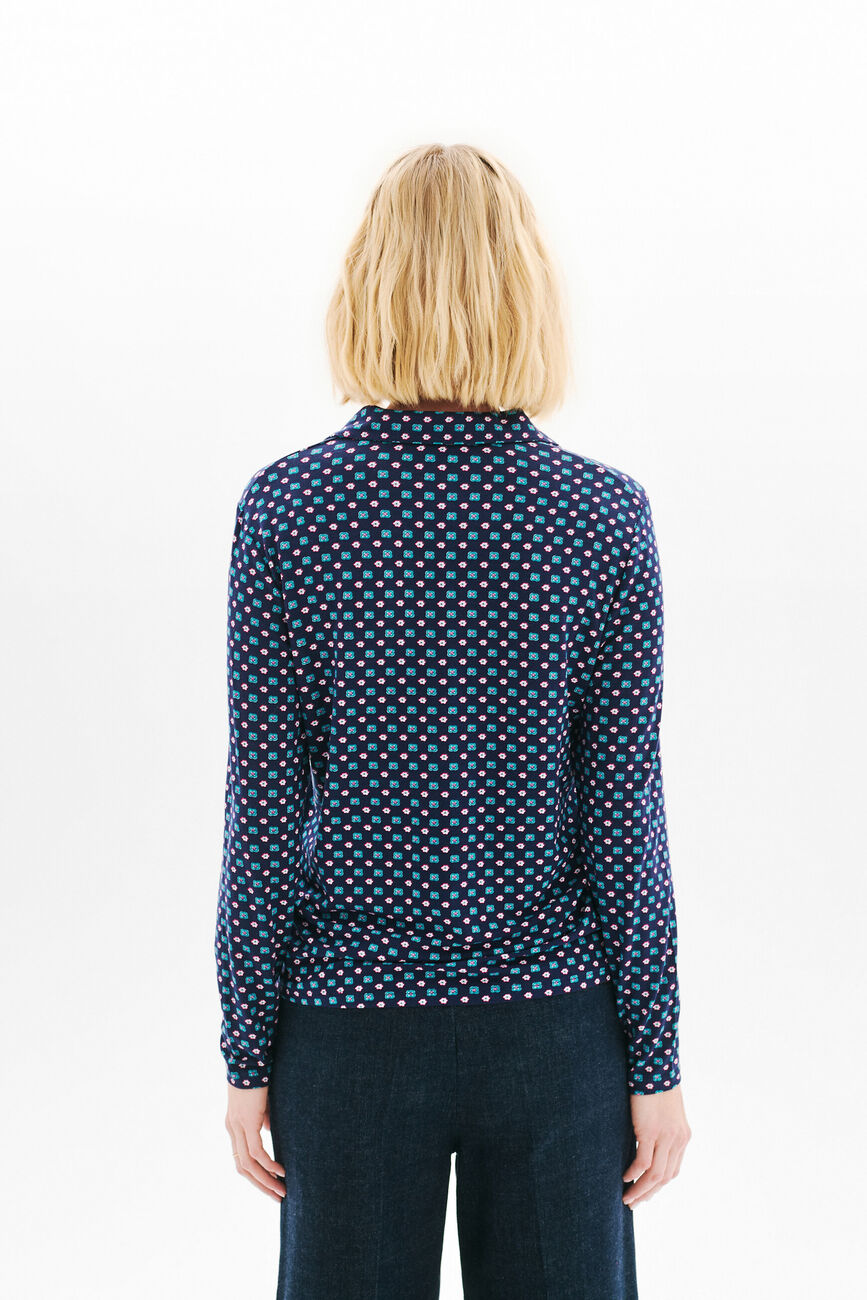 T-shirt Tirissa bleu marine femme