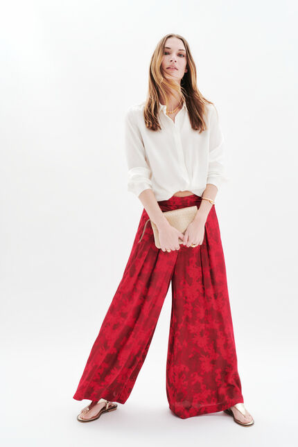 Pantalon Patrice2 rose framboise femme