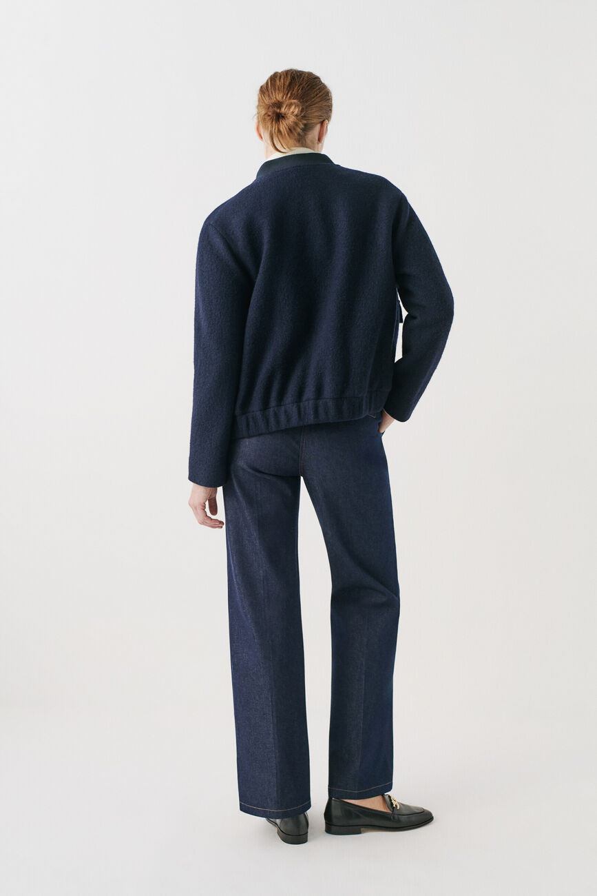 Manteau gvalentin bleu marine femme
