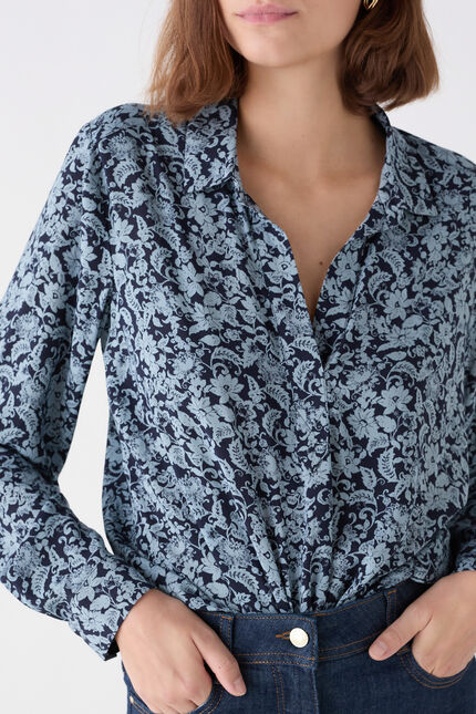 Blouse lovely bleu ciel femme