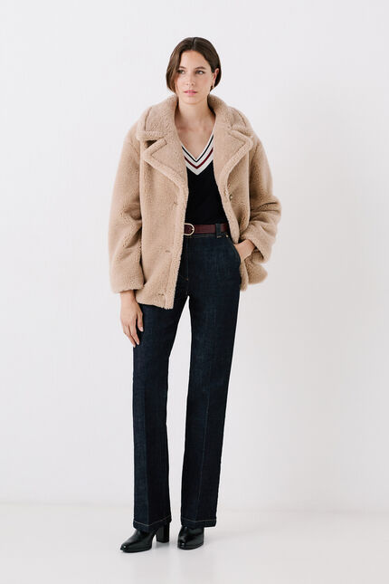 Cappotto Gargouille cammello donna