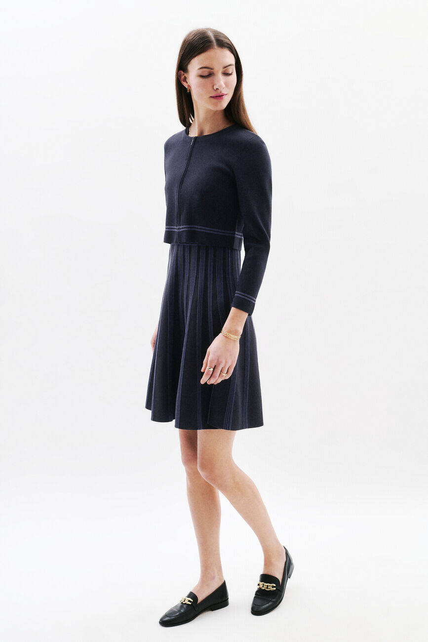 Veste Msoleil bleu marine femme