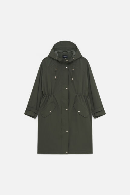 Parka gold vert kaki femme