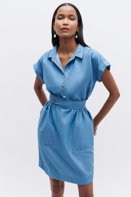 Abito Kelly denim baby blu donna