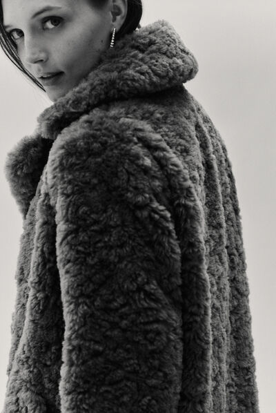 Cappotto Clovis grigio talpa donna