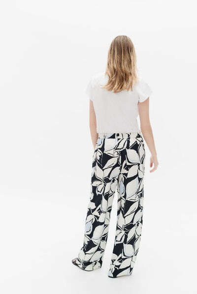 Pantalón pimeo negro mujer
