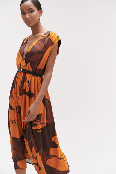robe yolanda marron fonce femme