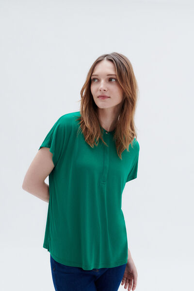 T-shirt tracy vert menthe femme