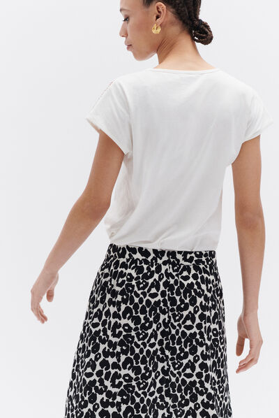 tshirt raquel ivoire femme
