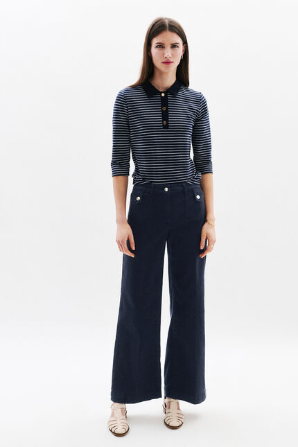 Pantalón Pietro azul marino mujer