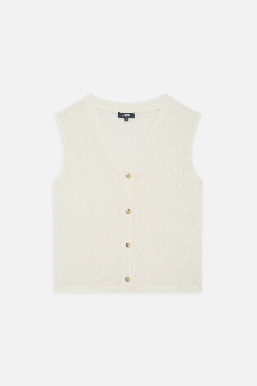 T-shirt Tweekend ecru femme