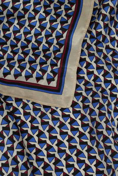 Fular Malone azul marino mujer