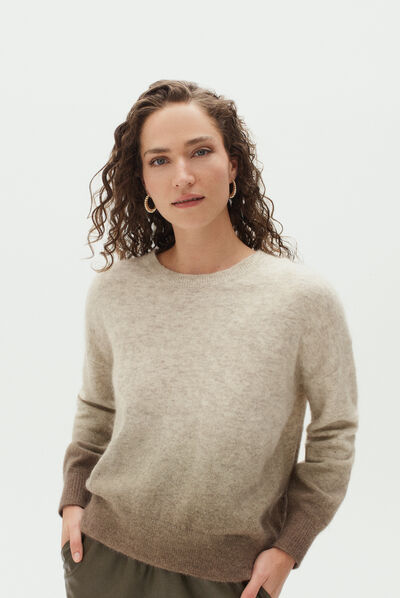 pull angela vert kaki femme