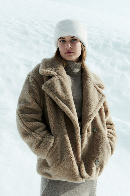 Cappotto Gargouille cammello donna
