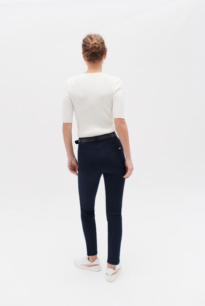 Pantalón Tony B azul marino mujer