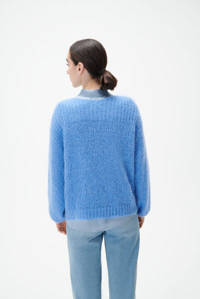 Pull mcandy denim baby bleu femme