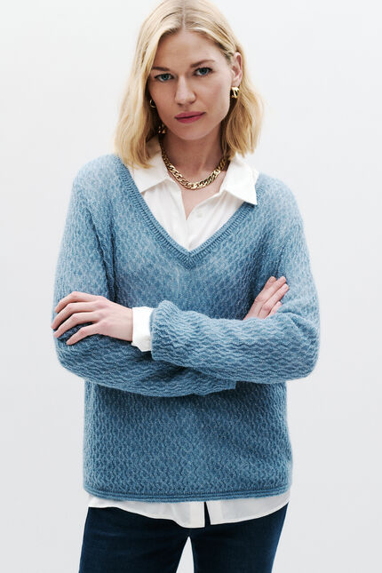 Maglione Msaralie denim baby blu donna