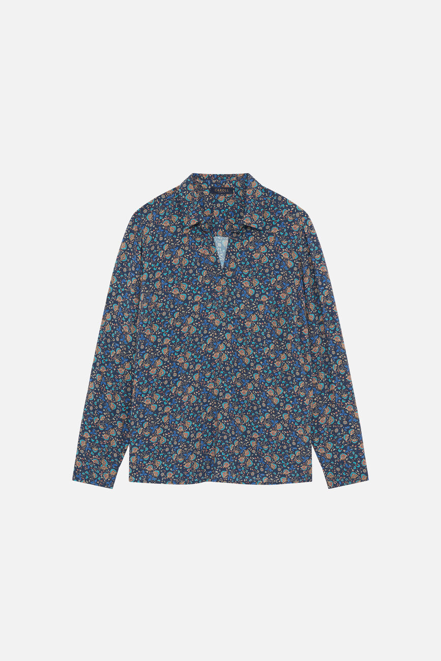 Camisa Lovely azul marino mujer