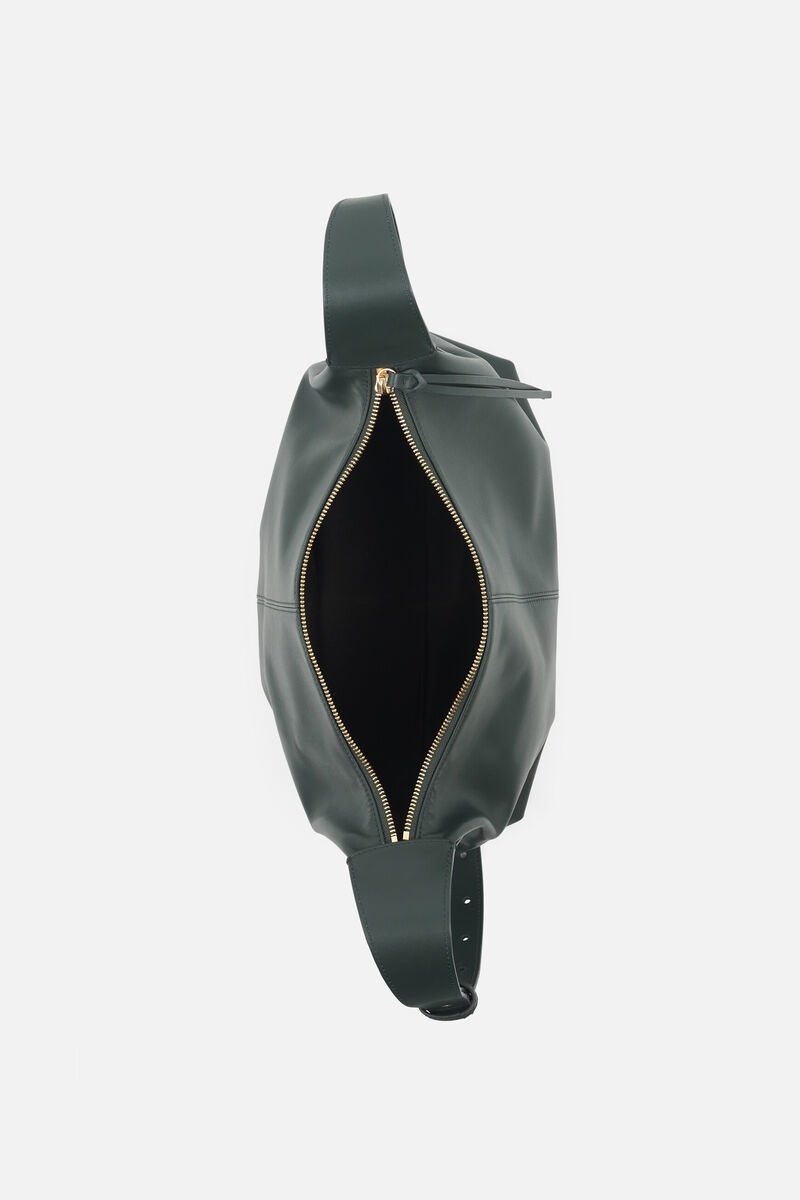 Sac soane en cuir naturel vert kaki femme