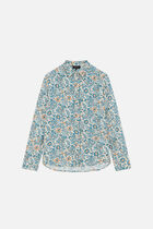 Samby1 shirt baby blue denim woman
