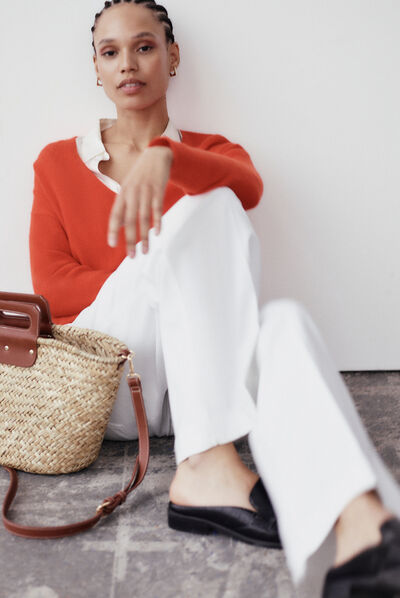 pull thelma orange femme