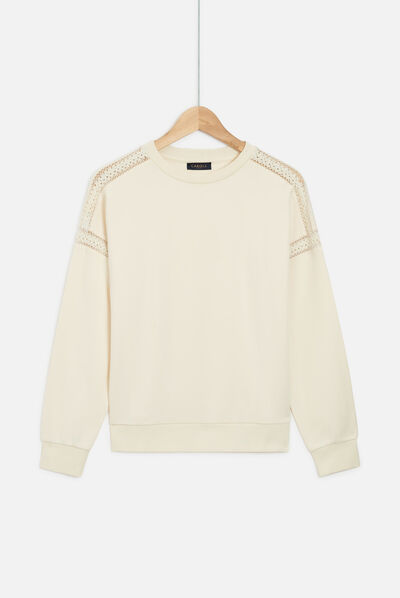 sweat-shirt daniela ecru femme