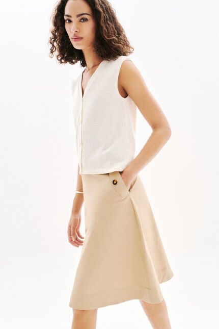 Jupinette rok taupe vrouw