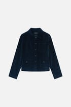 Vminatavelours jacket navy blue woman