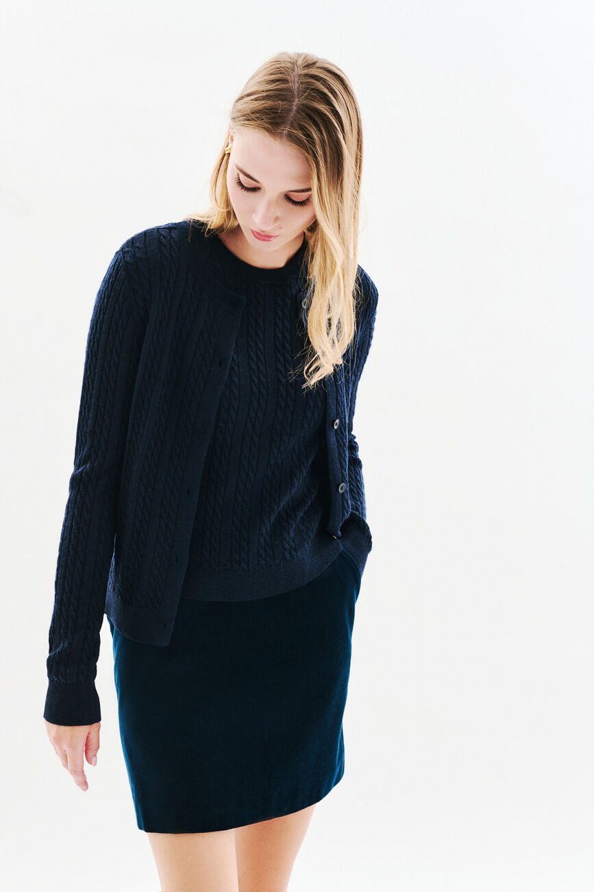 Gilet Mjules bleu marine femme