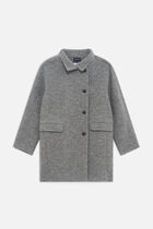 Gerome 100% wool coat light grey woman