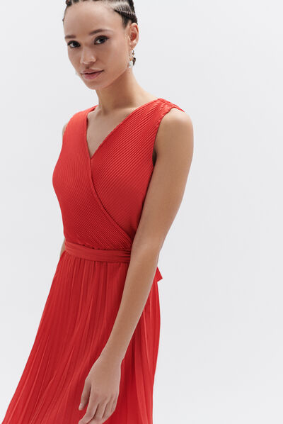 Vestido Mini rojo mujer
