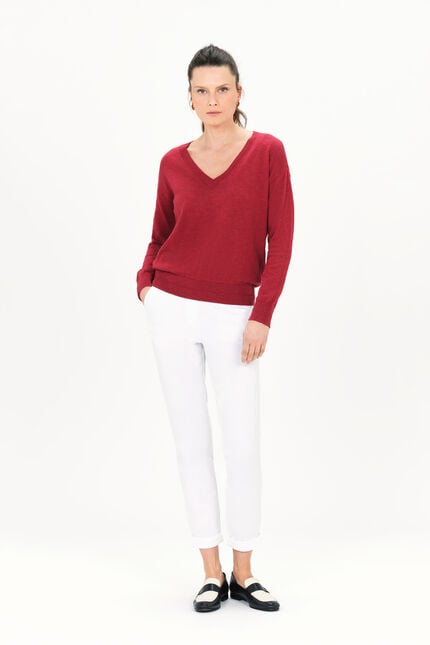 Pull mbetty marron fonce femme
