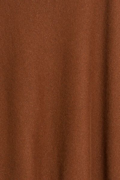 poncho baltia taupe femme