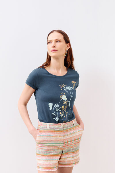 T-shirt Maxine blu navy donna