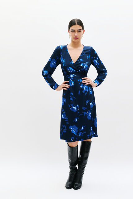 Robe Rlena bleu marine femme