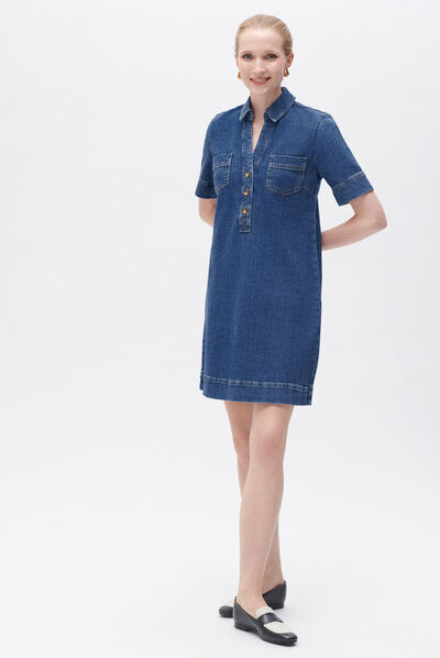 Robe rlorene denim stone femme