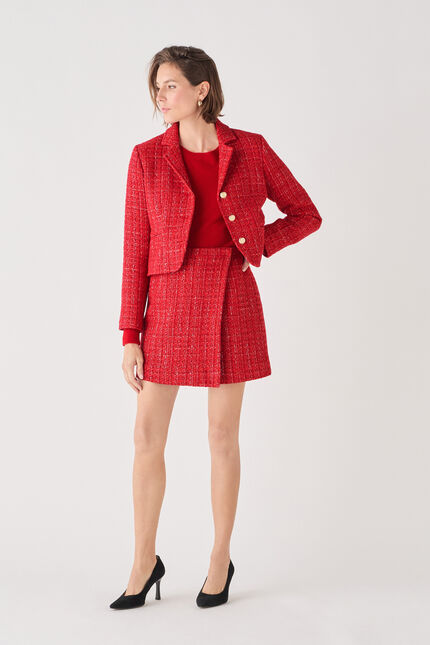 Jchristmas rok rood vrouw