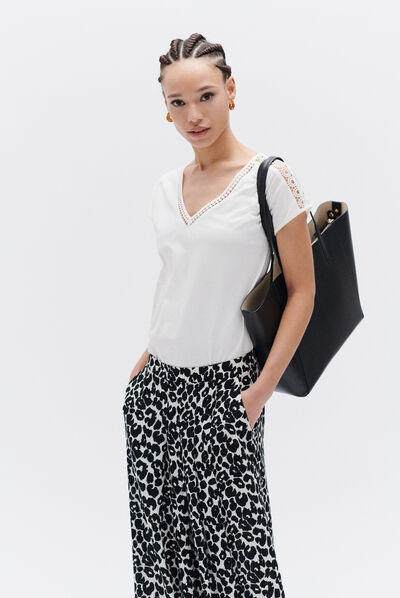 tshirt raquel ivoire femme