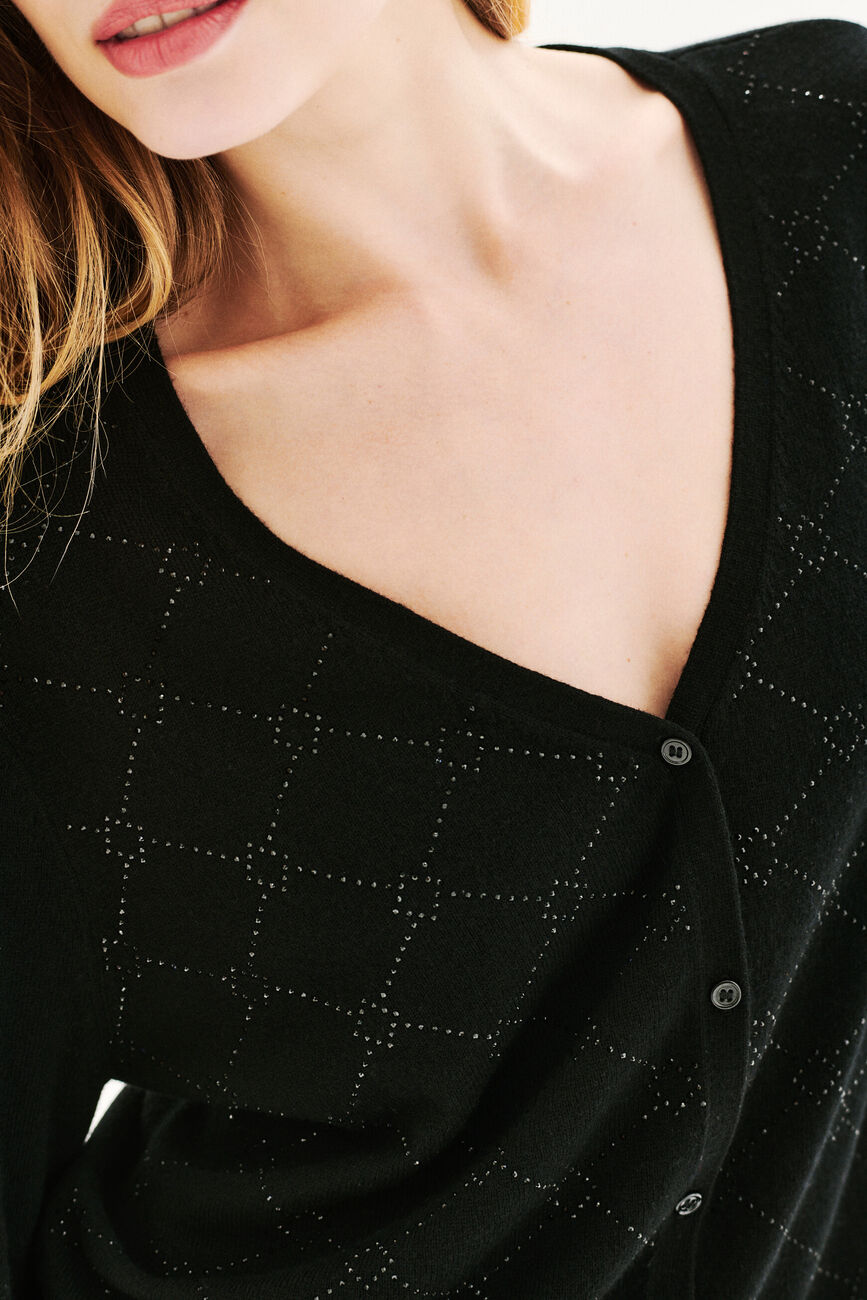 Gilet Mdiamond nero donna