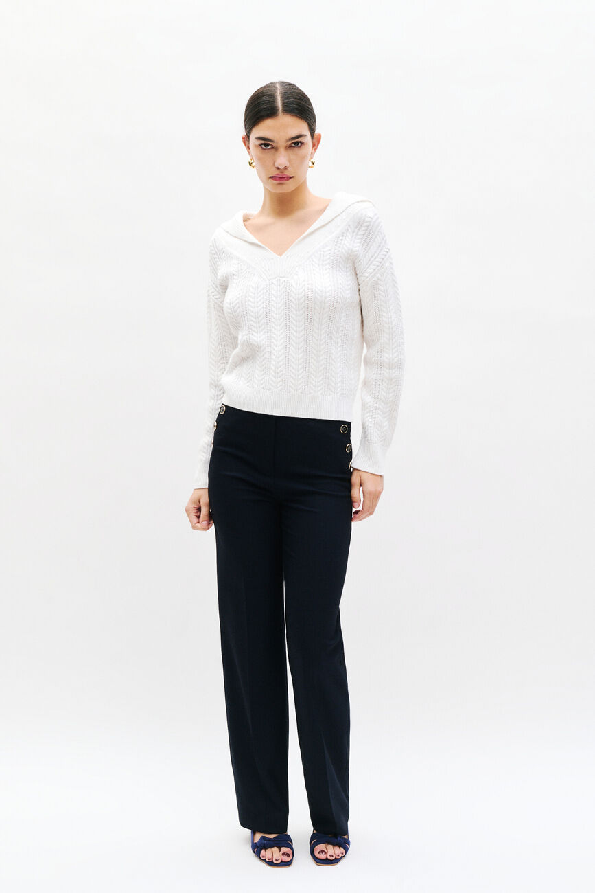 Pull Mnathan blanc femme