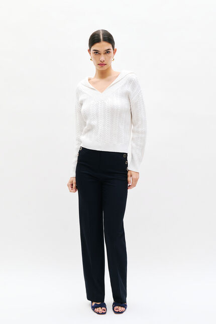 Maglione Mnathan bianco donna