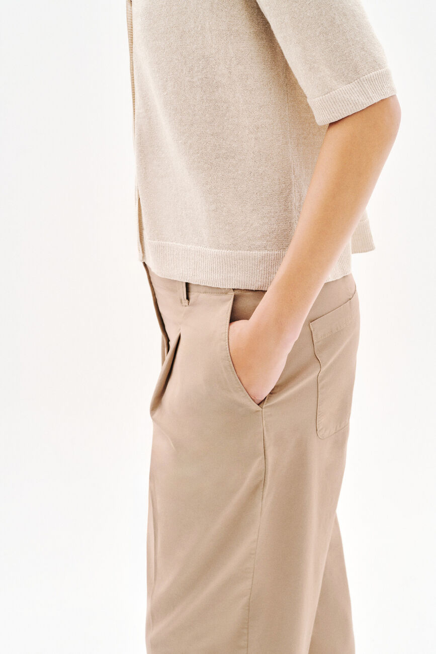 Pantalon Parrel taupe femme