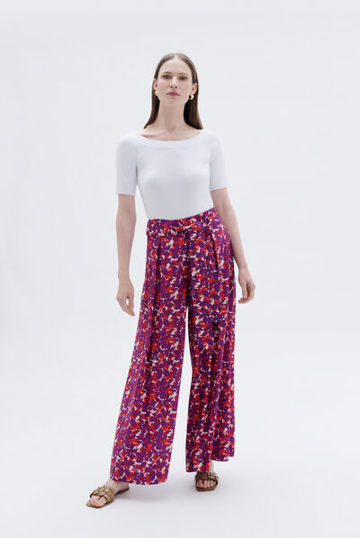 Pantalon pfabrice rouge femme