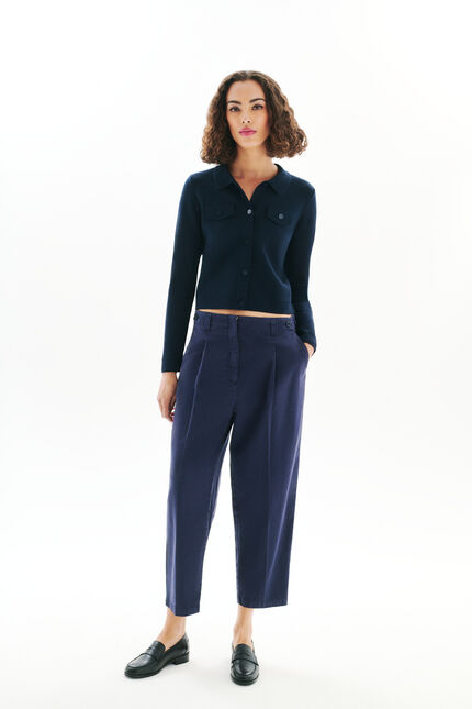 Pull Mflo bleu marine femme