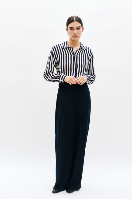 Pantalón presley azul marino mujer